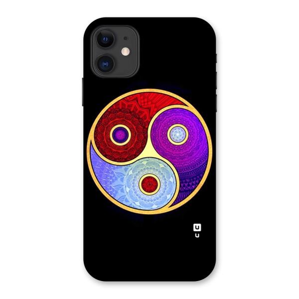 Yin Yang Mandala Design Back Case for iPhone 11