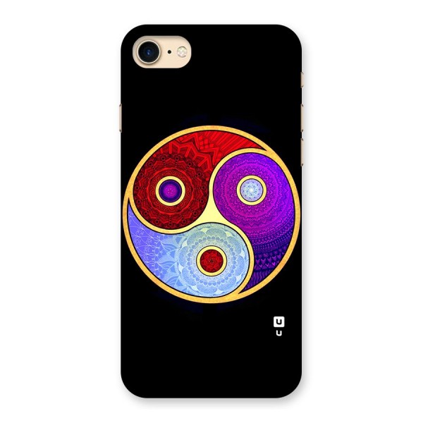 Yin Yang Mandala Design Back Case for iPhone 7