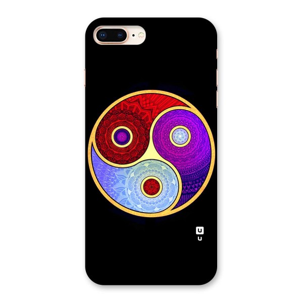 Yin Yang Mandala Design Back Case for iPhone 8 Plus