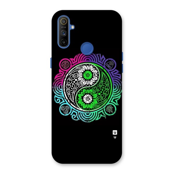 Yin and Yang Colorful Mandala Back Case for Realme Narzo 10A