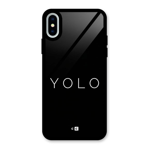 Yolo Is Truth Glass Back Case for iPhone X