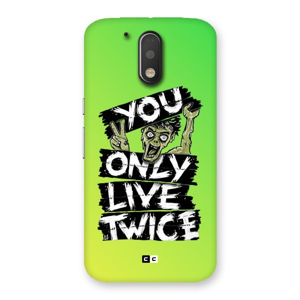 Yolo Zombie Back Case for Moto G4 Plus