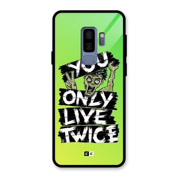 Yolo Zombie Glass Back Case for Galaxy S9 Plus