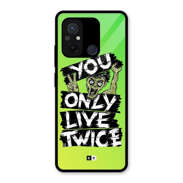 Yolo Zombie Glass Back Case for Redmi 12C