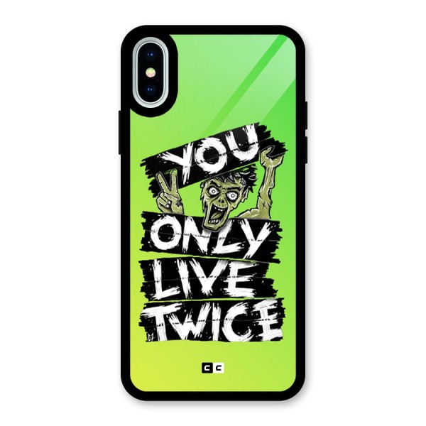 Yolo Zombie Glass Back Case for iPhone X