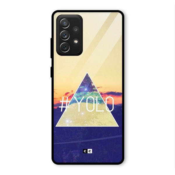 Yolo illuminati Glass Back Case for Galaxy A72