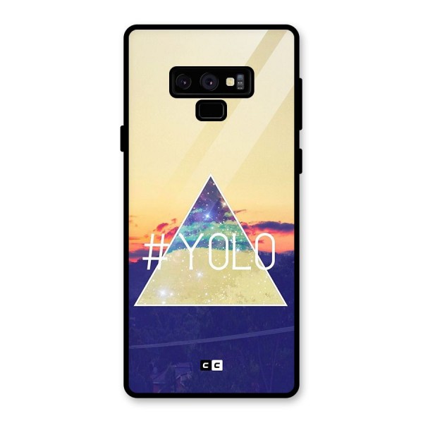 Yolo illuminati Glass Back Case for Galaxy Note 9