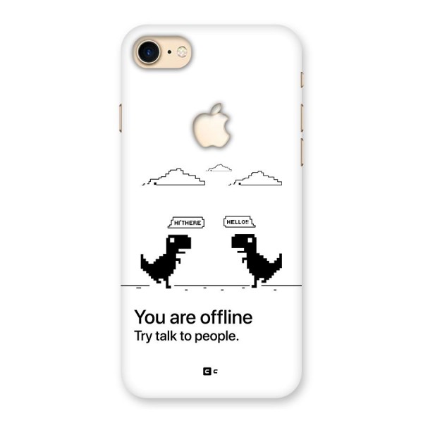 You Are Offline Back Case for iPhone 7 Apple Cut