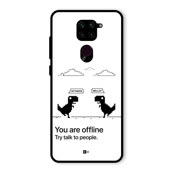 You Are Offline Glass Back Case for Redmi Note 9