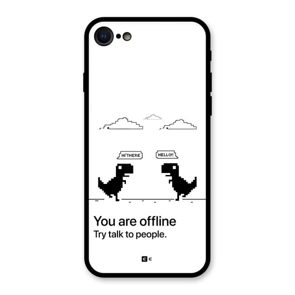 You Are Offline Glass Back Case for iPhone SE 2022