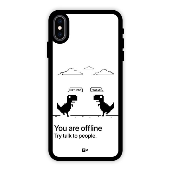 You Are Offline Glass Back Case for iPhone XS Max