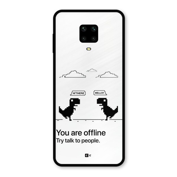 You Are Offline Metal Back Case for Redmi Note 9 Pro Max