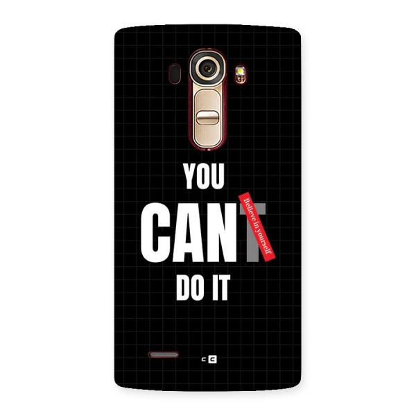 You Can Do It Back Case for LG G4