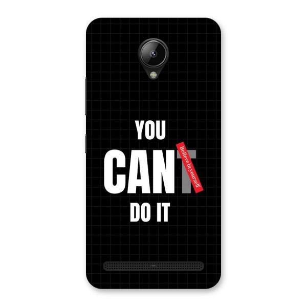 You Can Do It Back Case for Lenovo C2