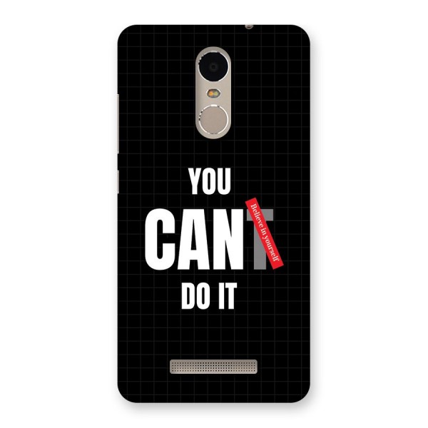 You Can Do It Back Case for Redmi Note 3