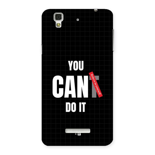 You Can Do It Back Case for Yureka