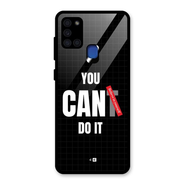 You Can Do It Glass Back Case for Galaxy A21s