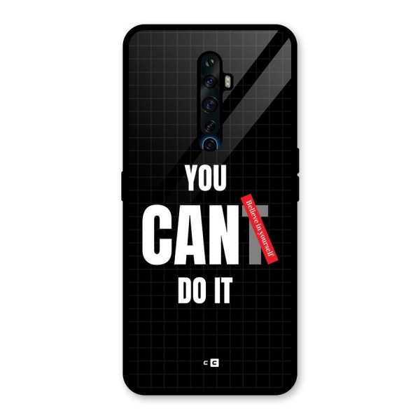 You Can Do It Glass Back Case for Oppo Reno2 F