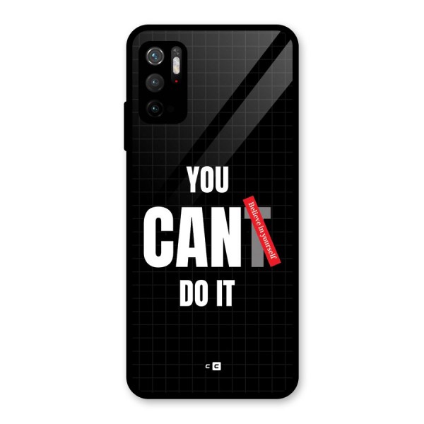 You Can Do It Glass Back Case for Poco M3 Pro 5G