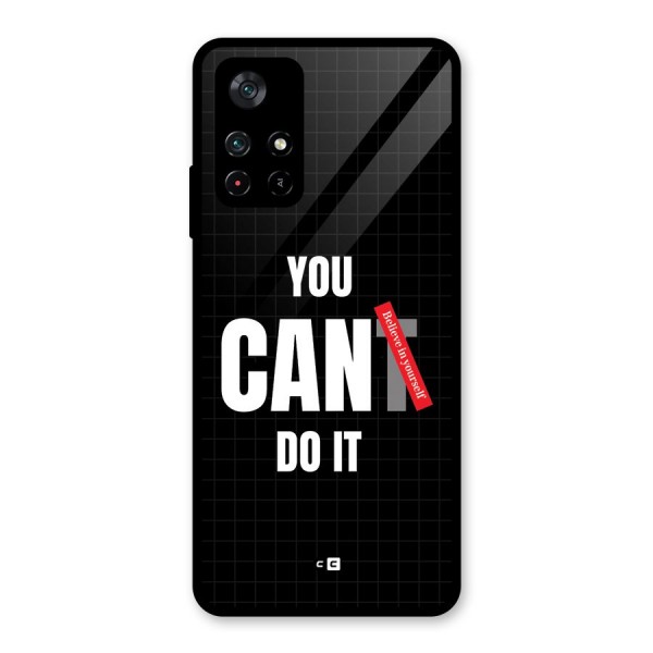 You Can Do It Glass Back Case for Poco M4 Pro 5G