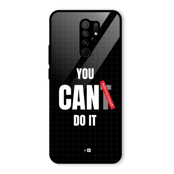 You Can Do It Glass Back Case for Redmi 9 Prime