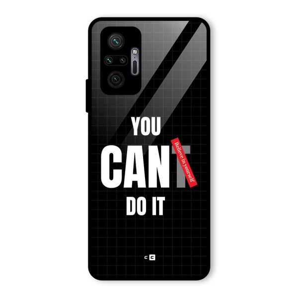 You Can Do It Glass Back Case for Redmi Note 10 Pro Max