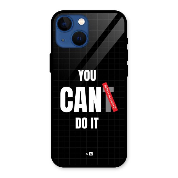 You Can Do It Glass Back Case for iPhone 13 Mini
