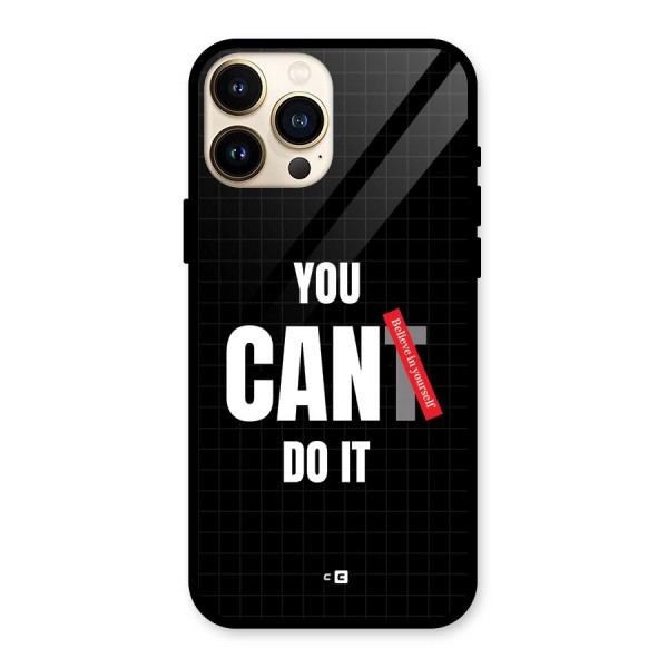 You Can Do It Glass Back Case for iPhone 13 Pro Max
