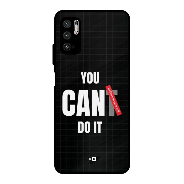 You Can Do It Metal Back Case for Poco M3 Pro 5G