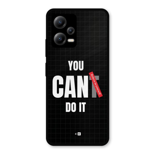 You Can Do It Metal Back Case for Poco X5
