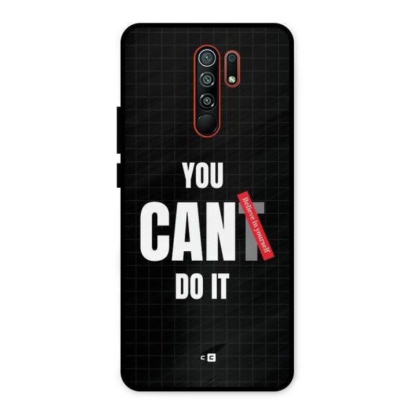You Can Do It Metal Back Case for Redmi 9 Prime
