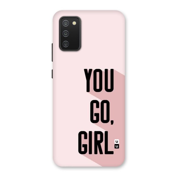You Go Girl Shadow Back Case for Galaxy M02s