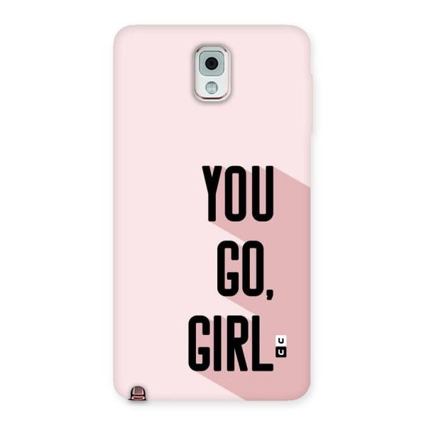 You Go Girl Shadow Back Case for Galaxy Note 3