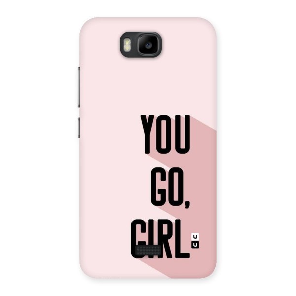 You Go Girl Shadow Back Case for Honor Bee