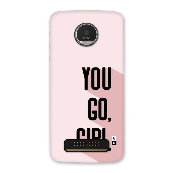 You Go Girl Shadow Back Case for Moto Z Play