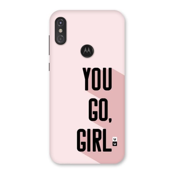 You Go Girl Shadow Back Case for Motorola One Power