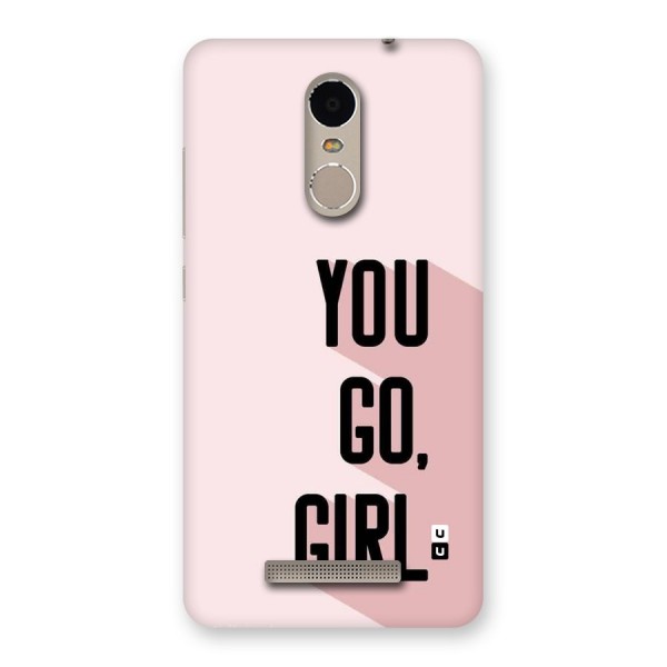 You Go Girl Shadow Back Case for Redmi Note 3