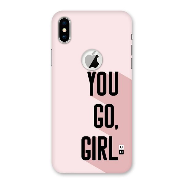 You Go Girl Shadow Back Case for iPhone X Logo Cut