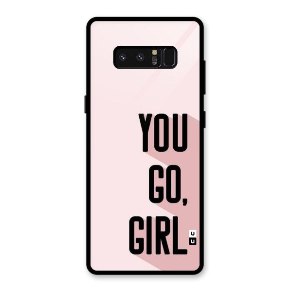 You Go Girl Shadow Glass Back Case for Galaxy Note 8