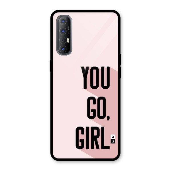 You Go Girl Shadow Glass Back Case for Oppo Reno3 Pro
