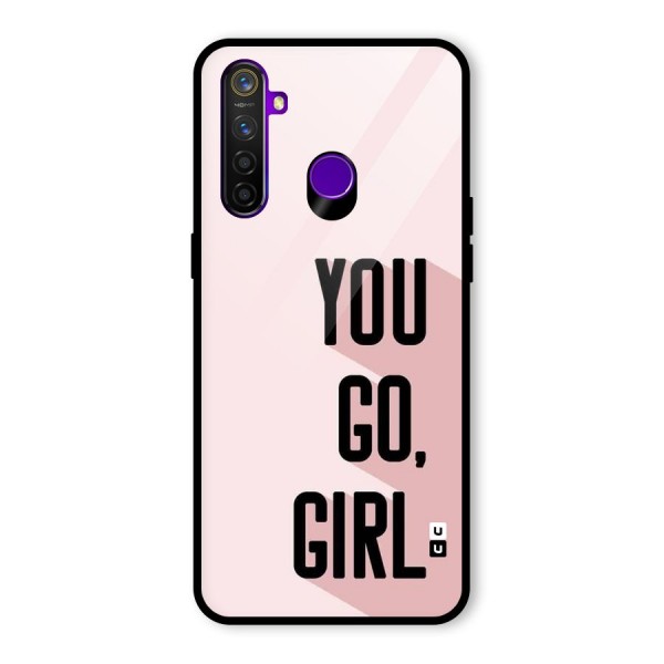 You Go Girl Shadow Glass Back Case for Realme 5 Pro