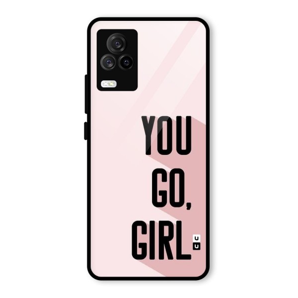 You Go Girl Shadow Glass Back Case for Vivo iQOO 7 Legend 5G