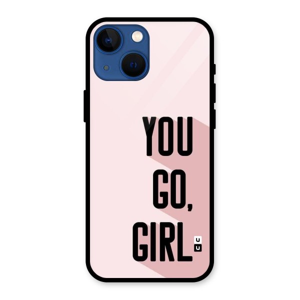 You Go Girl Shadow Glass Back Case for iPhone 13 Mini