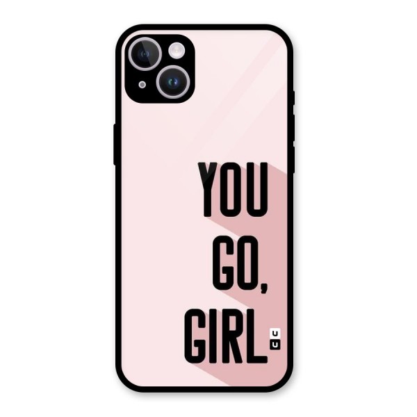You Go Girl Shadow Glass Back Case for iPhone 14 Plus