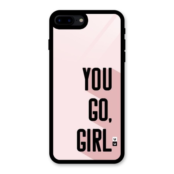 You Go Girl Shadow Glass Back Case for iPhone 7 Plus