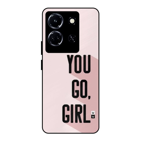 You Go Girl Shadow Metal Back Case for Infinix Note 30 5G