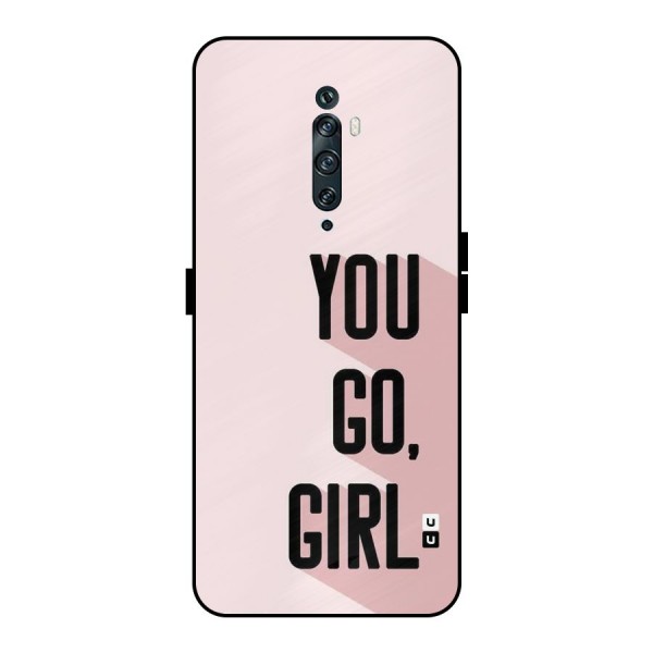 You Go Girl Shadow Metal Back Case for Oppo Reno2 F