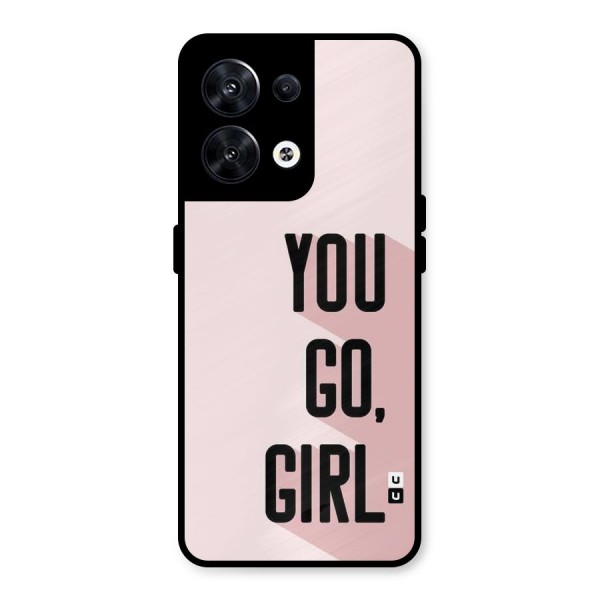 You Go Girl Shadow Metal Back Case for Oppo Reno8 5G