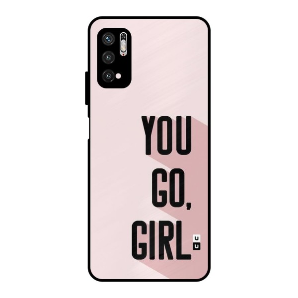 You Go Girl Shadow Metal Back Case for Poco M3 Pro 5G