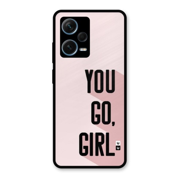 You Go Girl Shadow Metal Back Case for Redmi Note 12 Pro Plus 5G